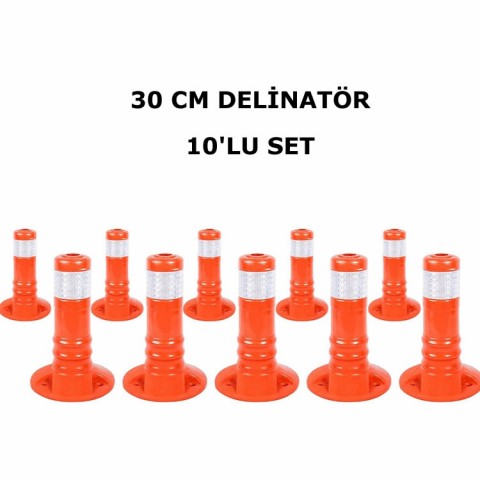 TPU Delinatör 30 cm 10´ lu Set TPU Delinatör 30 cm 10´ lu Set