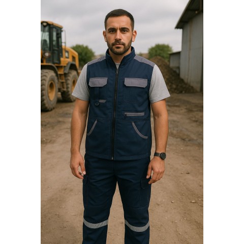 Alt üst yazlık pantolon yelek takımı Alt üst yazlık pantolon yelek takımı