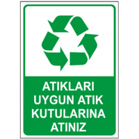 Atıkları Uygun Atık Kutuları..