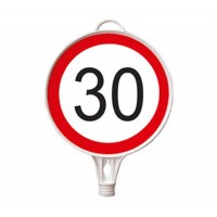 Azami Hız 30 km Yuvarlak Levha Çift Taraf Baskı Azami Hız 30 km Yuvarlak Levha Çift Taraf Baskı