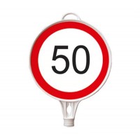 Azami Hız 50 km Yuvarlak Levha Çift Taraf Baskı Azami Hız 50 km Yuvarlak Levha Çift Taraf Baskı