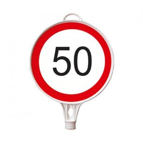 Azami Hız 50 km Yuvarlak Levha Çift Taraf Baskı Azami Hız 50 km Yuvarlak Levha Çift Taraf Baskı