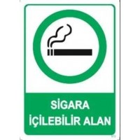 Sigara İçilebilir Alan Uyarı..