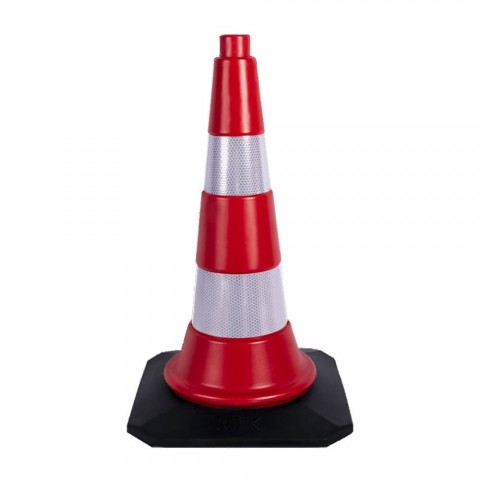 50 CM KAUÇUK TABANLI TRAFİK VE REKLAM KONİSİ 50 CM KAUÇUK TABANLI TRAFİK VE REKLAM KONİSİ