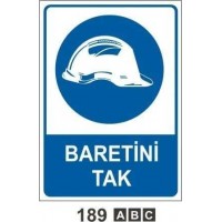 Baretini Tak Uyarı İkaz Levh..